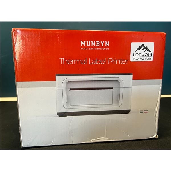 Lot of 1 Munbyn Thermal Logistics/Shipping Label Printer - Pink - New!