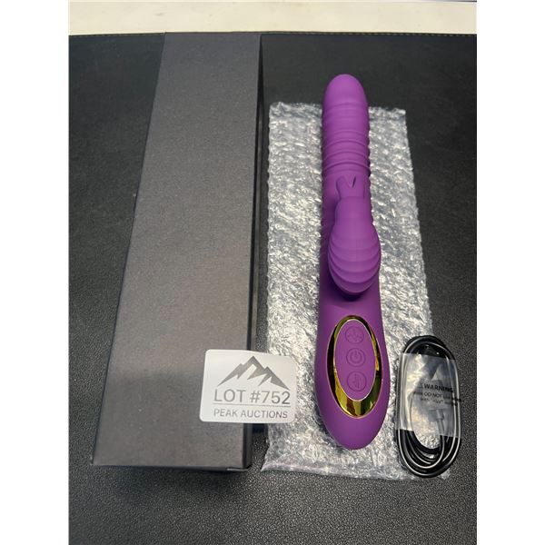 Lot of 1 Thrusting/Moving & Vibrating "Rabbit" Style Rechargeable Sex Toy