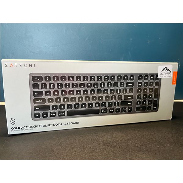 Lot of 1 Satechi Compact Backlit Bluetooth Keyboard for Mac