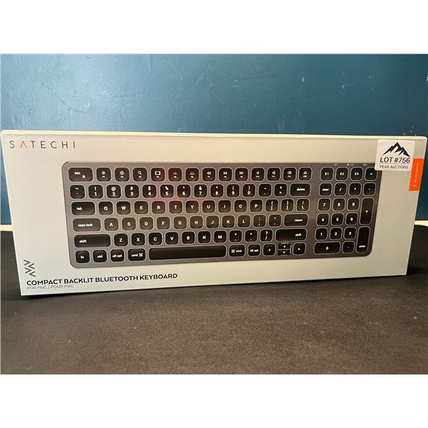 Lot of 1 Satechi Compact Backlit Bluetooth Keyboard for Mac