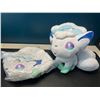 Image 1 : Lot of 2 Alolan Vulpix Pokemon Plushies - 8 inches tall