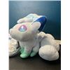 Image 2 : Lot of 2 Alolan Vulpix Pokemon Plushies - 8 inches tall