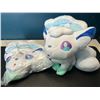 Image 1 : Lot of 2 Alolan Vulpix Pokemon Plushies - 8 inches tall
