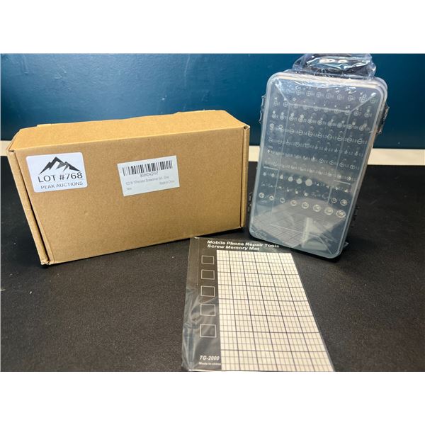 Lot of 1 Precision Screwdriver Tool Set - 112-In-1 - Gray