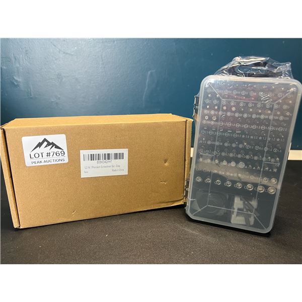 Lot of 1 Precision Screwdriver Tool Set - 112-In-1 - Gray