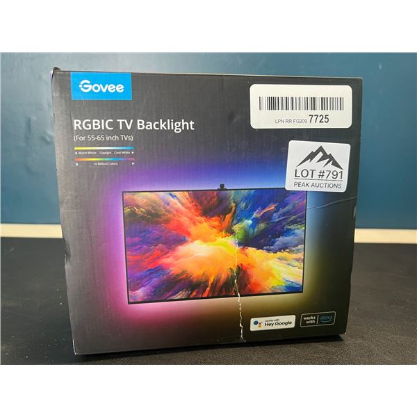 Lot of 1 Govee RGBIC TV Backlight for 55-65Inch TV's