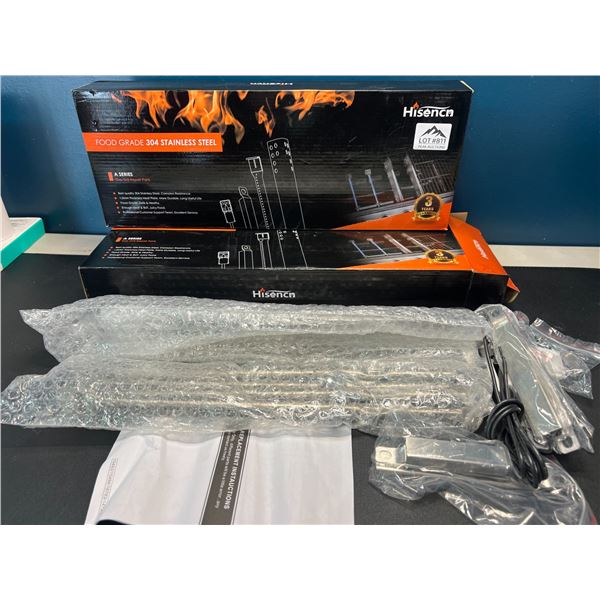 Lot of 2 Hisencn Stainless Steel Gas Grill Repair Parts