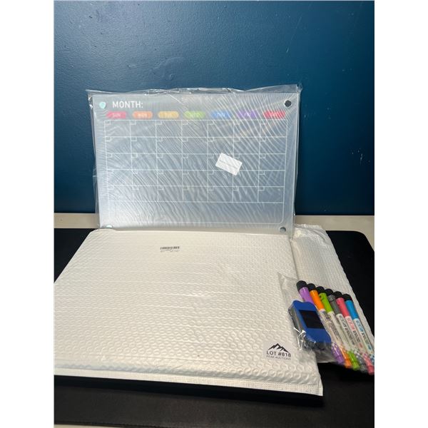 Lot of 2 Magnetic Month Design Dry-Erase Boards