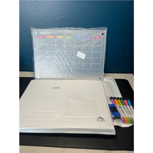 Lot of 2 Magnetic Month Design Dry-Erase Boards