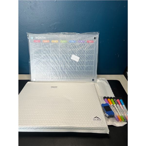Lot of 2 Magnetic Month Design Dry-Erase Boards
