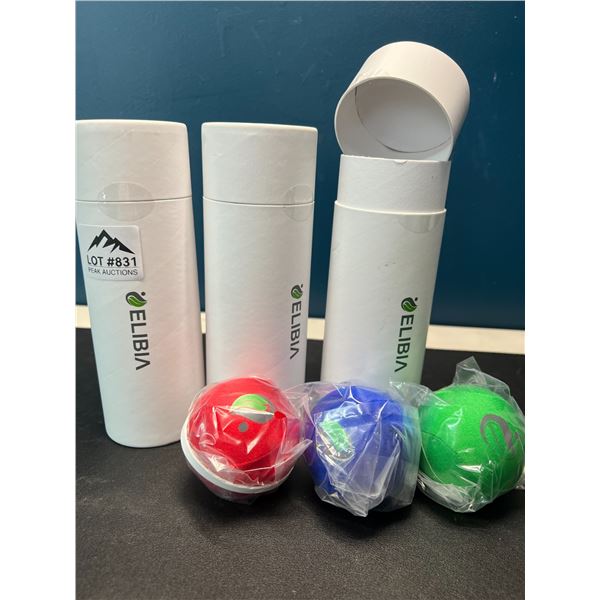 Lot of 3 Packs of Elibia Stress-Relief Balls (3pcs per pack)