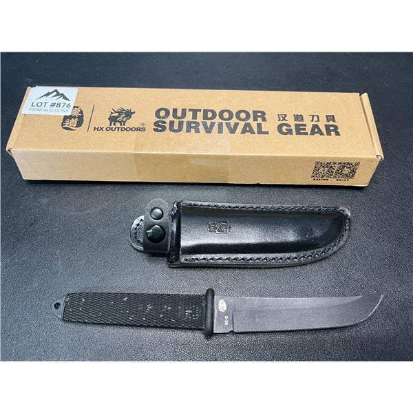 Lot of 1 Outdoor Survival Gear Fixed-Blade Knife w/ Sheath