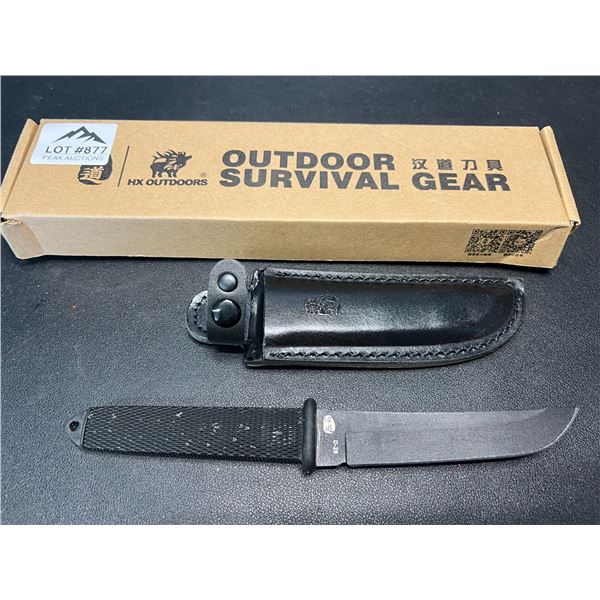Lot of 1 Outdoor Survival Gear Fixed-Blade Knife w/ Sheath