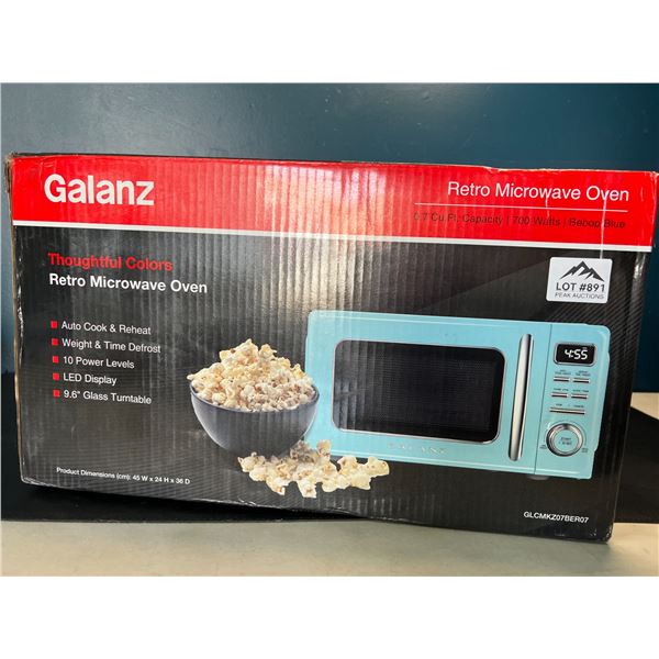 Lot of 1 Galanz Retro Blue Microwave Oven