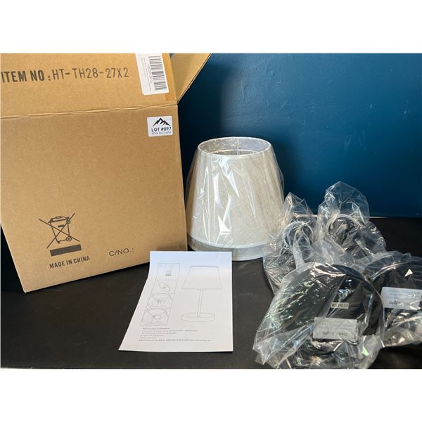 Lot of 2 Desk/Table Lamps