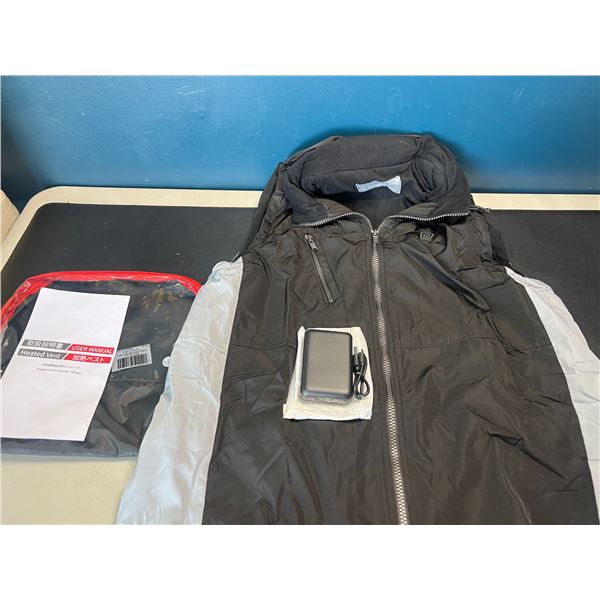 Lot of 1 Heated Vest w/ Hood for Men/Women - With Powerbank - Size XL/2XL