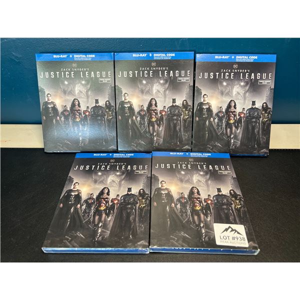 Lot of 5 Blu-Ray Justice League DVD's