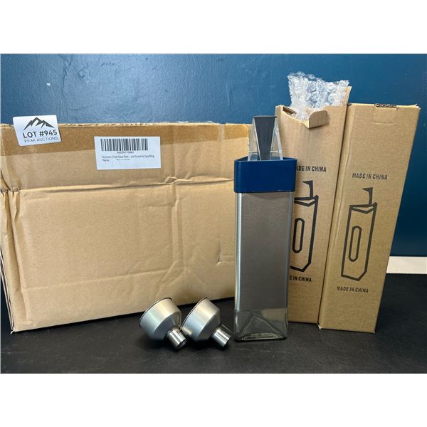 Lot of Glass Olive Oil Dispensing Bottles - 2pack