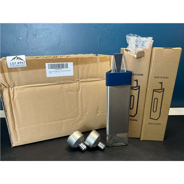 Lot of Glass Olive Oil Dispensing Bottles - 2pack