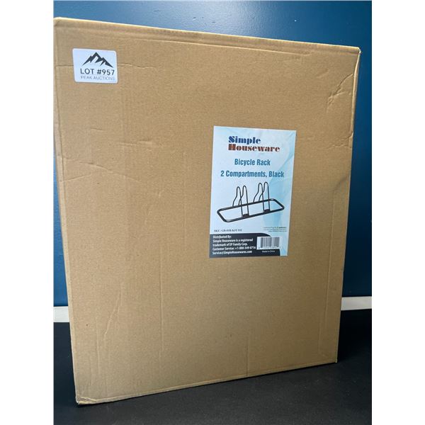 Lot of 1 Bicycle Rack - 2 Compartments - Black