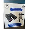Image 1 : Lot of 1 Pair of 12x42 Powerful HD Binoculars w/ Tripod Stand