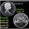 1965 Small Beads, Pointed 5 Canada Dollar $1 Grades GEM++ PL