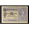 Image 3 : 1917 Imperial Germany 5 Mark Note P# 56B Grades Choice AU/BU Slider