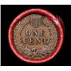 Image 3 : Mixed small cents 1c orig shotgun roll, 1943-p Steel Cent, Wheat Cent other end, Coca Cola Brandt Wr