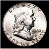 Image 2 : 1962-p Franklin Half Dollar 50c Grades Select Unc