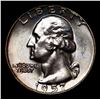 Image 2 : 1957-d Washington Quarter 25c Grades GEM++ Unc