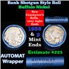 Image 1 : Buffalo Nickel Shotgun Roll in Old Bank Style 'Abbott Coin Counter & Automat' Wrapper 1936 & p Mint 