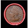 Image 2 : Mixed small cents 1c orig shotgun roll, Wheat Cent, 1896 Indian Cent other end, Coca Cola Brandt Wra