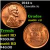 1941-s Lincoln Cent 1c Grades GEM++ RD