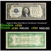 1928A $1 Blue Seal Silver Certificate "funnyback" Grades vf++