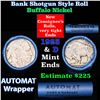 Image 1 : Buffalo Nickel Shotgun Roll in Old Bank Style 'Abbott Coin Counter & Automat' Wrapper 1923 & d Mint 