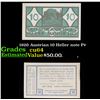 1920 Austrian 10 Heller note P# Grades Choice CU