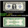 1923 $1 large size Blue Seal Silver Certificate, Fr-237 Signatures of Speelman & White Grades Select