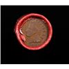 Image 2 : Mixed small cents 1c orig shotgun roll, Wheat Cent, 1901 Indian Cent other end, Coca Cola Brandt Wra
