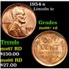 1954-s Lincoln Cent 1c Grades GEM++ RD