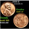 Image 1 : 1956-d Lincoln Cent 1c Grades GEM++ Unc RD