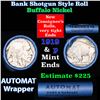 Image 1 : Buffalo Nickel Shotgun Roll in Old Bank Style 'Abbott Coin Counter & Automat' Wrapper 1919 & p Mint 