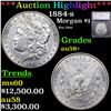 ***Auction Highlight*** 1884-s Morgan Dollar $1 Graded au58+ BY SEGS (fc)