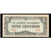 Image 2 : 1942 Philippines Under Japanese Occupation 5 Centavos Note P# 103A Grades Choice AU/BU Slider