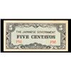 Image 2 : 1942 Philippines Under Japanese Occupation 5 Centavos Note P# 103A Grades Choice AU/BU Slider