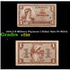 1954 U.S Military Payment 1 Dollar Note P# M33A Grades vf, very fine