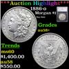 ***Auction Highlight*** 1886-o Morgan Dollar $1 Graded au58+ By SEGS (fc)