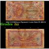 Image 1 : 1965 U.S Military Payment 5 cent Note P# M57A Grades f, fine