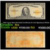 1922 Large Size $10 Gold Certificate Fr-1173 Speelman/White Grades f+