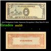 1943 Philippines Under Japanese Occupation 5 Peso Note P# 110A Grades Select AU