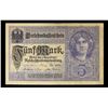 Image 2 : 1917 Imperial Germany 5 Mark Note P# 56A Grades vf++